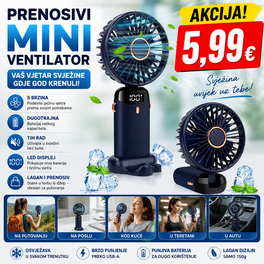 Prenosivi mini ventilator