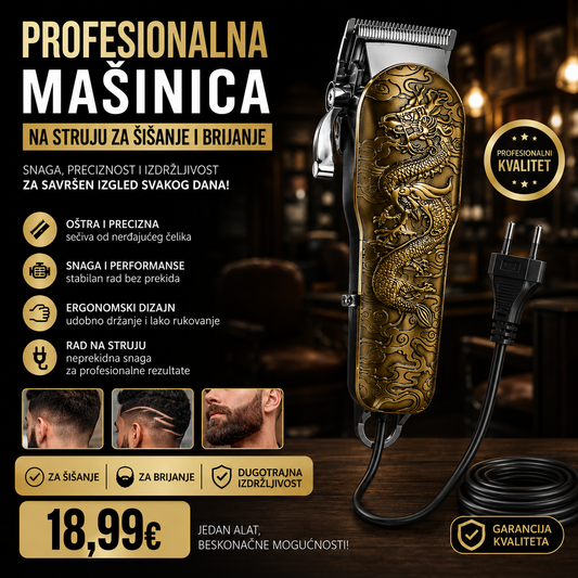 Profesionalna mašinica na struju za šišanje i brijanje