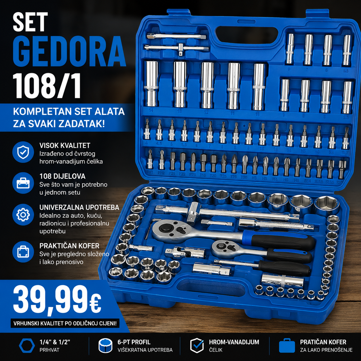 Set gedora 108/1