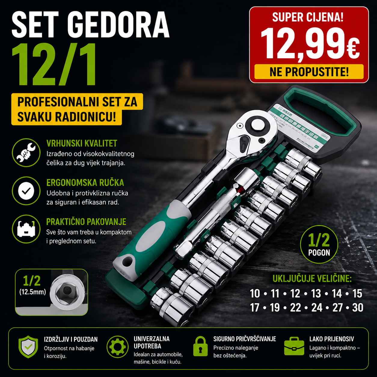Set gedora 12/1