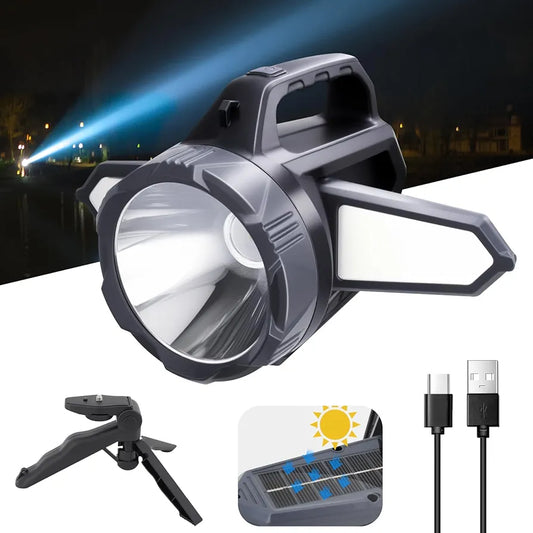 Snažna LED ručna lampa sa solarnim punjenjem