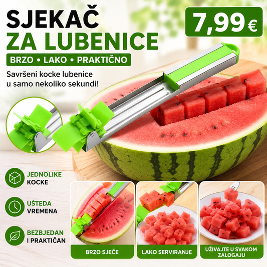 Sjekač za lubenice – Isijecite savršene kocke za nekoliko sekundi!