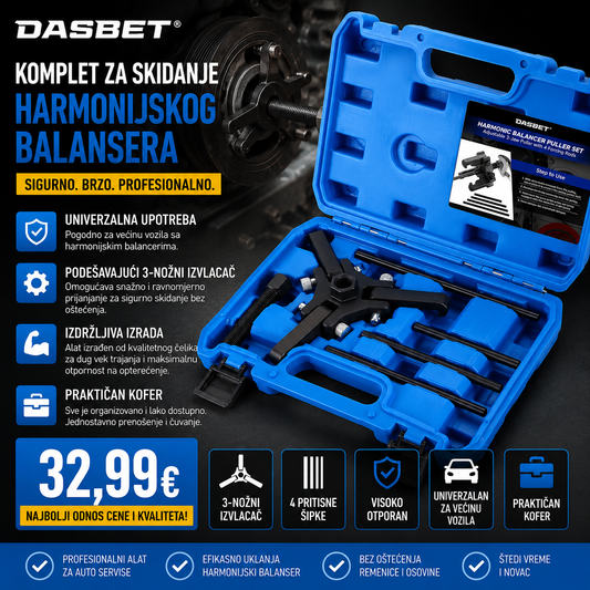 DASBET komplet za skidanje harmonijskog balansera