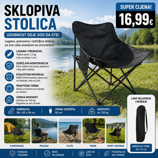 Sklopiva kamp stolica