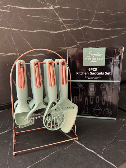 Set kuhinjskih pomagala – 9 dijelova sa stalkom