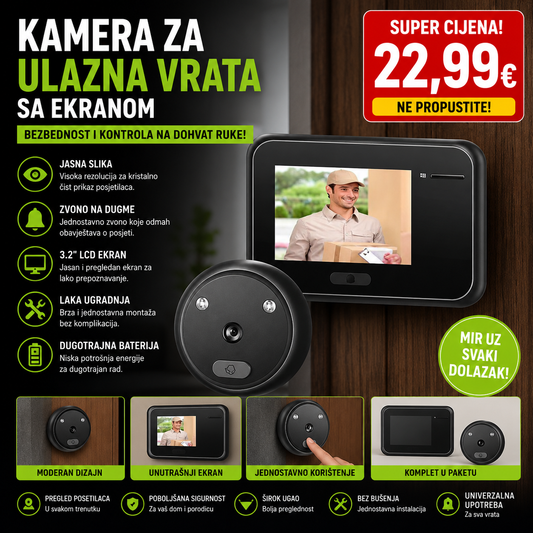 Kamera za ulazna vrata sa ekranom