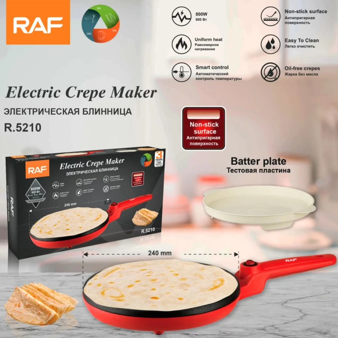 RAF elektricni aparat za palacinke sa posudom