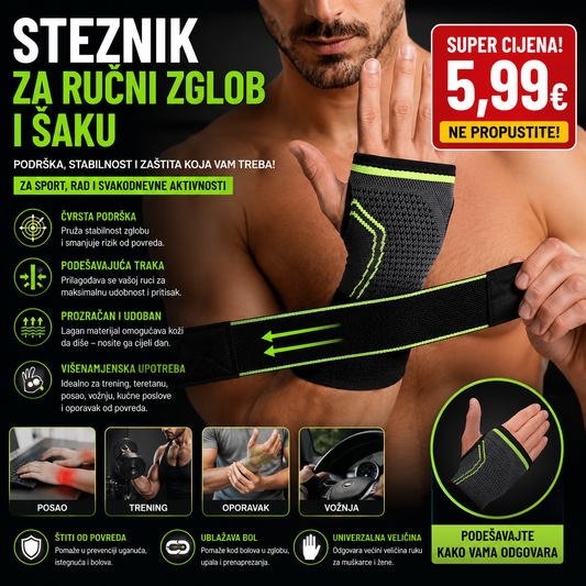 Steznik za rucni zglob i saku