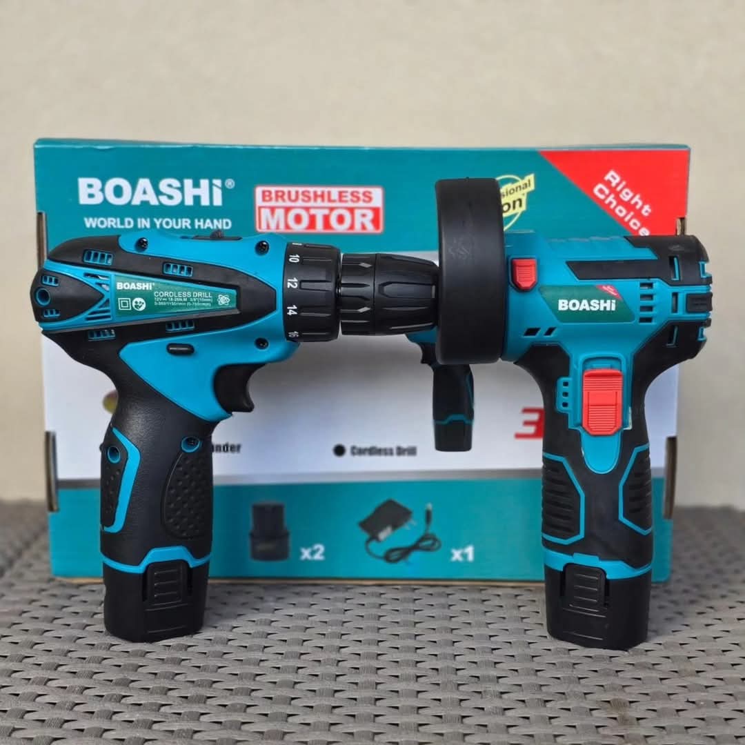 Mini brusilica+srafilica sa dvije baterije od 12V i dva brusa gratis