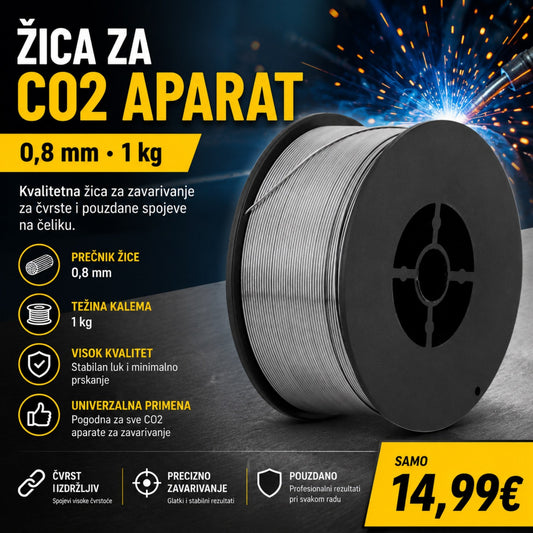 Žica za CO2 aparat 0,8 mm – 1 kg |