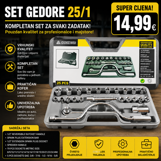 Set gedore 25/1